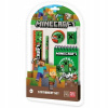 Sada písacích potrieb poznámkový blok ceruzka pravítko gumička 5 el Minecraft