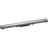 HANSGROHE RainDrain Match vrchná sada sprchového žľabu 80 cm, s výškovo nastaviteľným rámom, chróm, 56038000