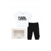 Detská bavlnená súprava Karl Lagerfeld biela farba, Z30506 Z30506.86.108 102