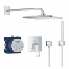 Grohe Eurocube Sprchový set s batériou pod omietku, 31 cm, chróm 25238000-GR