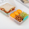 SISTEMA To Go Lunch Cube 1,4 l mätový - obedová krabička / raňajková krabička s tromi komorami z plastu