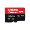 SanDisk micro SDXC karta 512GB Extreme PRO (200 MB/s Class 10, UHS-I U3 V30) + adaptér SDSQXCD-512G-GN6MA