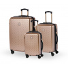 Cestovný kufor BERTOO Torino - zlatý SET 3v1