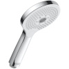 DURAVIT ručná sprcha 3jet Click, priemer 120 mm, chróm/biela, UV0650017010