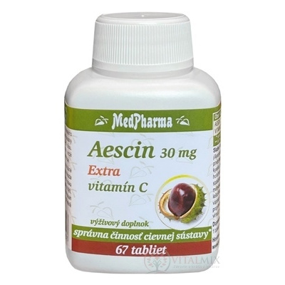 MedPharma Aescin 30 mg Extra vitamín C tbl 67 ks