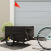 vidaXL Vozík za bicykel, čierny 45 kg, železo 94094