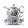 Čajník, kanvica na čaj - Porcelánová kanvica na čaj + káva pohár (Čajník, kanvica na čaj - Porcelánová kanvica na čaj + káva pohár)
