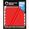 Reflexné nálepky Reflective Berlin Reflective Shapes - Universal - red uni
