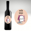 Víno s vlastnou etiketou s LOGOM Víno etiketa: typ 6, Druh vína: Červené suché - Frankovka modrá