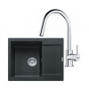 FRANKE SETG256O fragranitový drez 620x500 mm MRG 611-62 Onyx+batéria FS 3229.031 Chróm FRA 114.0700.712