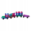 Magnetické kocky 3D vlak Playmags 155 sada 20 prvkov