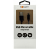 Solight USB kábel, USB 2.0 A konektor - USB B micro konektor, blister, 1m