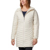 Columbia POWDER LITE MID JACKET béžová,čierna Dámska dlhá zimná bunda M