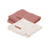 Little Dutch Plienky 70x70 cm 2ks Kvety a motýle Pink