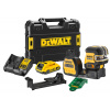 DeWalt DCE825D1G18 zelený krížový laser s olovnicou 12/18V, 1x2,0Ah aku