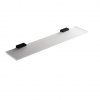 COLOMBO CB - LOOK B1616 - Sklenená polička s držiakmi 60 cm CIM - čierna matná (NM)