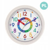 Nástenné hodiny JVD HP612.D14 Ľahko čitateľné pre deti, vhodné na učenie