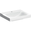 GEBERIT Xeno2 závesné umývadlo s otvorom, bez prepadu, 600 x 480 mm, biela, s povrchom KeraTect, 500.530.01.1