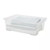 Univerzálny úložný box, krabica s vekom, EVO, transparentný - 58x39x32, 30 l