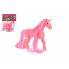 Teddies Jednorožec kůň fliška česací s hřebenem 14 cm