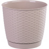 Prosperplast Kvetináč Ratolla Round 25 cm mocca