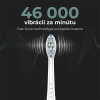 AENO sonická zubná kefka DB3, Biela, 4 hlavice kefky + cestovne puzdro, DUPONT, 40000 rpm, 3 mody ADB0003
