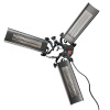 HALOGEN ohrievač pre nožnicové stany a slnečníky 220 V (Trojitý elektrický ohrievač HALOGEN pre nožnicové stany a slnečníky)