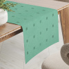 Biante Dekoračný behúň na stôl PM-023 Štvorčeky na svetlo zelenom 35x160 cm