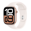 Apple Watch Series 10 GPS 46mm Růžově zlatý hliník se světle růžovým sportovním řemínkem - M/L