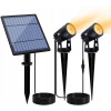 Solárna zapichovacia záhradná lampa - SOLÁRNY ZÁHRADNÝ REFLEKTOR, VRAŽNÝ, 2V1 (Solárne záhradné svetlomety poháňané 2in1 špíz)