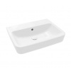 Villeroy & Boch O.novo - Umývadlo na dosku, 60x46 cm, s prepadom, bez otvoru na batériu, AntiBac, CeramicPlus, alpská biela 4A416JT2