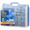 Compass Žiarovky 12V servisný box MEGA H4 + H4 + poistky