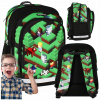 Batoh Minecraft pre chlapcov do školy: 3 priehradky, reflexné prvky, úchop (Vybavte svoje dieťa stylovým a praktickým batohom Minecraft! S kapacitou 23 L, ergonomickými popruhmi a reflexnými prvkami z