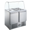 STALGAST Dvojdverový chladiaci stôl so skleneným nadstavcom, 240 l, 900x705x1300 mm | STALGAST, 832222