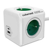 ALLOCACOC Adaptér multifunkčný Powercube 16A 250V Original USB zelená PD A+C