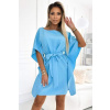 ŠATY SOFIA - MODRÉ (ZN. NUMOCO záruka kvality. Originálne, trendy, sexi, štýlové, pohodlné.... oblečenie na každú príležitosť.)