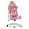 Herné ružovo-biele kožené kreslo HELLS CHAIR HC-2001, HC__5907196011757