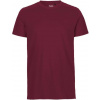 NEUTRAL O 61001 / Pánske tričko z bio bavlny - bordeaux XXL