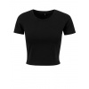 Build Your Brand Dámske tričko s výstrihom BY042 Čierna Čierna M