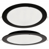 BERGE Okrúhly LED panel zapustený - čierny - 24W - PC - neutrálna biela