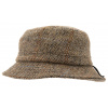 CTH Ericsson of Sweden Zimný vlnený anglický klobúk (ušné klapky) - Harris Tweed Camel Ian Veľkosť: 57 cm (M)
