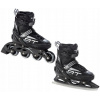 Raven Profession black detské korčule 2v1 - EU 35-39, dámský (se zoubky)