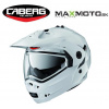 Prilba CABERG Tourmax - biela metalická