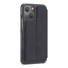 AppleMix Puzdro LC.IMEEEKE pre Apple iPhone 15 - stojan - umelá koža - čierne