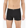 GINA pánské boxerky kratší nohavička, šité, s potiskem Eco Bamboo 73129P - černá olivová - 58/60