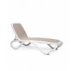 NARDI Plastové lehátko OMEGA Farba: Biela/Tortora