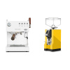 Ascaso Steel DUO PID PLUS, White&Wood + Eureka Mignon Specialita, CR yellow