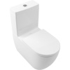 VILLEROY & BOCH Subway 3.0 WC misa kombi s TwistFlush, s hlbokým splachovaním bez vnútorného okraja, zadný odpad, 370 x 710 mm, biela alpská, s povrchom CeramicPlus, 4672T0R1