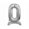 Godan Samostojaci fóliový balón 0 strieborný 74 cm