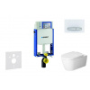 Geberit Kombifix - Modul na závesné WC s tlačidlom Sigma50, alpská biela + Duravit ME by Starck - WC a doska, Rimless, SoftClose 110.302.00.5 NM8